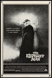 2z234 ELEPHANT MAN 1sh '80 John Hurt is not an animal, Anthony Hopkins, directed by David Lynch!