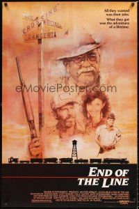 2z243 END OF THE LINE 1sh '88 Jay Russell, cool art of cast by Paul Harvey!