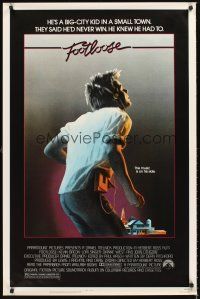 2z284 FOOTLOOSE 1sh '84 teenage dancer Kevin Bacon has the music on his side!