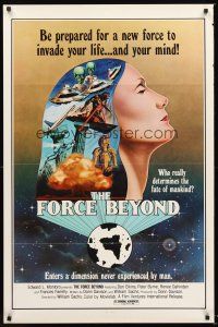 2z287 FORCE BEYOND 1sh '78 aliens invade your mind, cool sci-fi artwork!
