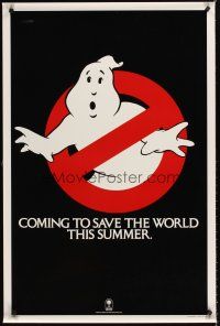 2z306 GHOSTBUSTERS teaser 1sh '84 Bill Murray, Aykroyd & Harold Ramis are here to save the world!