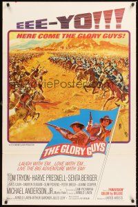2z312 GLORY GUYS style B 1sh '65 Sam Peckinpah, riding hell-bent for the big brawl, epic battle art!