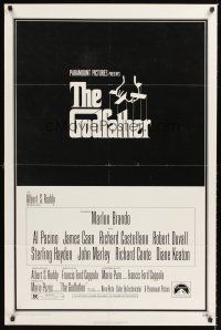 2z313 GODFATHER 1sh '72 Marlon Brando & Al Pacino in Francis Ford Coppola crime classic!