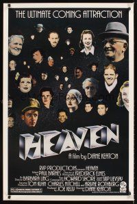 2z341 HEAVEN 1sh '87 Diane Keaton directed, Victoria Sellers, Michael Agbabian