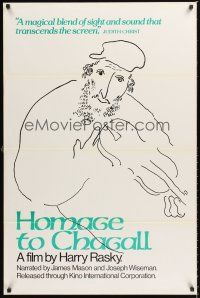 2z353 HOMAGE TO CHAGALL int'l 1sh '77 Harry Rasky documentary about painter Marc Chagall!