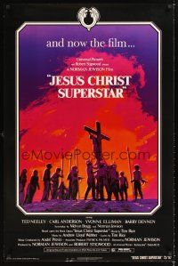 2z387 JESUS CHRIST SUPERSTAR 1sh '73 Ted Neeley, Andrew Lloyd Webber religious musical
