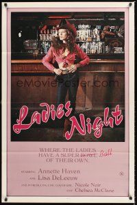 2z415 LADIES NIGHT 1sh '80 great urban cowboy-like image of Annette Haven!