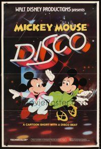 2z506 MICKEY MOUSE DISCO 1sh '80 Disney cartoon short with a disco beat!