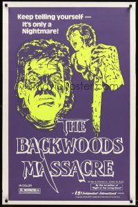 2z507 MIDNIGHT 1sh R85 Lawrence Tierney, The Backwoods Massacre!