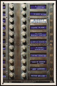 2z512 MIGHTY APHRODITE DS 1sh '95 Mira Sorvino, Woody Allen directed, cool call box design!