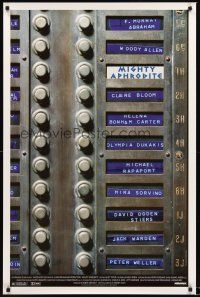 2z511 MIGHTY APHRODITE 1sh '95 Mira Sorvino, Woody Allen directed, cool call box design!