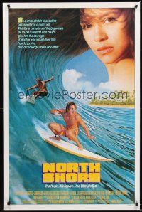 2z561 NORTH SHORE 1sh '87 great Hawaiian surfing image + close up of sexy Nia Peeples!