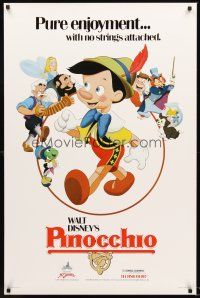 2z590 PINOCCHIO 1sh R84 Disney classic fantasy cartoon about a wooden boy who wants to be real!