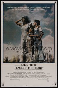 2z591 PLACES IN THE HEART 1sh '84 single mother Sally Field fights for her children & her land!