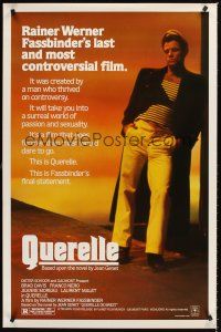 2z611 QUERELLE 1sh '83 Rainer Werner Fassbinder, Brad Davis, homosexual romance!