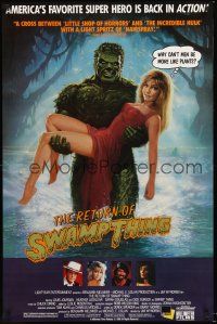 2z643 RETURN OF THE SWAMP THING 1sh '89 DC Comics, great Theakston art, sexy Heather Locklear!