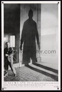 2z695 SHADOWS & FOG int'l 1sh '92 cool photographic image of Woody Allen by Brian Hamill!