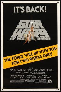 2z731 STAR WARS 1sh R81 George Lucas classic sci-fi epic, Hamill & Fisher 2 weeks only!