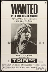 2z793 TRIBES 1sh '71 Jan-Michael Vincent is wanted by the United States Marines!