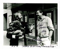 3a325 KEVIN MCCARTHY/KURT VONNEGUT signed 8x10 REPRO still '70 by BOTH the actor & the author!