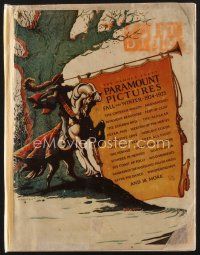 3a006 PARAMOUNT 1924-25 campaign book '24 great full-color artwork ads from name artists!
