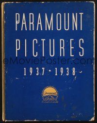 3a003 PARAMOUNT 1937-38 hardcover campaign book '37 great art of W.C. Fields, Mae West & much more!
