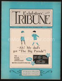 3a100 EXHIBITORS TRIBUNE exhibitor magazine October 15, 1927 MGM's Big Parade is the best movie!