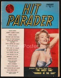 3a126 HIT PARADER magazine January 1953 Marilyn Monroe on cover, song lyrics from popular movies!
