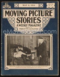 3a111 MOVING PICTURE STORIES magazine May 8, 1914 blind guy catches girlfriend with another man!