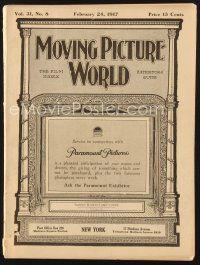 3a085 MOVING PICTURE WORLD exhibitor magazine February 24, 1917 Fairbanks, Quacky Doodles cartoons