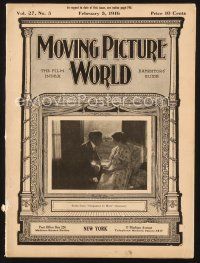 3a080 MOVING PICTURE WORLD exhibitor magazine February 5, 1916 John Barrymore, The Iron Claw!