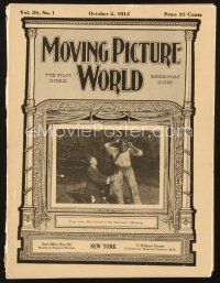 3a079 MOVING PICTURE WORLD exhibitor magazine October 2, 1915 W.C. Fields in Pool Sharks!