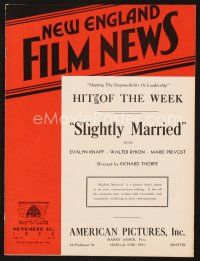 3a107 NEW ENGLAND FILM NEWS exhibitor magazine November 10, 1932 Lowell Sherman in False Faces!