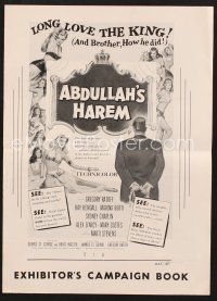 3a203 ABDULLAH'S HAREM pressbook '56 English sex in Egypt, art of super sexy harem girls!