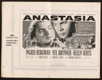 3a216 ANASTASIA pressbook '56 great images of Ingrid Bergman & Yul Brynner!