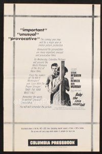 3a219 BABY THE RAIN MUST FALL pb '65 Steve McQueen gets in trouble & gets under Lee Remick's skin!