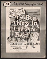3a224 BEST THINGS IN LIFE ARE FREE pressbook '56 Michael Curtiz, Gordon MacRae, Sheree North