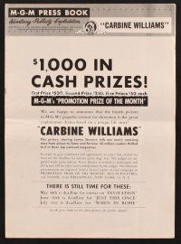 3a232 CARBINE WILLIAMS pressbook '52 James Stewart, Jean Hagen, Wendell Corey