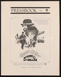 3a299 McCABE & MRS. MILLER int'l pressbook '71 Robert Altman, Warren Beatty, Julie Christie