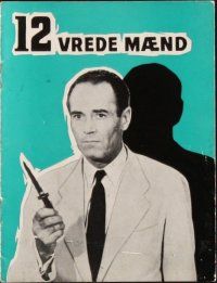 3a410 12 ANGRY MEN Danish program '58 Henry Fonda, Sidney Lumet courtroom classic, different!