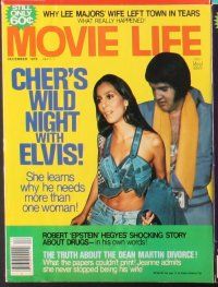 3a044 LOT OF 41 MOVIE LIFE MAGAZINES magazine '73-76 Elvis Presley, Sonny and Cher & more!
