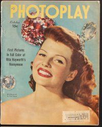 3a029 LOT OF 12 PHOTOPLAY MAGAZINES Jan-Dec 1949 Rita Hayworth, Ingrid Bergman, Temple & more!