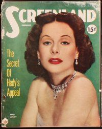 3a032 LOT OF 10 SCREENLAND MAGAZINES '52 Liz Taylor, Hedy Lamarr, Jane Russell & more!