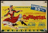 3b376 CAROUSEL Belgian '56 Shirley Jones, Gordon MacRae, Rodgers & Hammerstein musical!