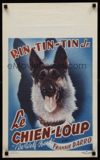 3b426 WOLF DOG Belgian '40s Frankie Darro, art of German Shepherd Rin-Tin-Tin Jr.!