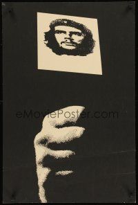 3b187 CHE Cuban '69 cool silkscreen art of hand & image of Guevara!