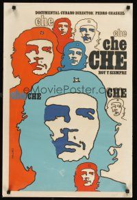 3b189 CHE HOY Y SIEMPRE Cuban '83 really cool Niko silkscreen art of revolutionary Che Guevara!