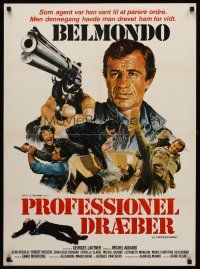 3b623 PROFESSIONAL Danish '81 Georges Lautner's Le Professionnel, Jean-Paul Belmondo!