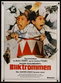 3b661 TIN DRUM Danish '80 Volker Schlondorff's Die Blechtrommel, great image of crazed boy!