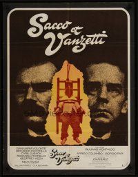 3b723 SACCO & VANZETTI French 23x32 '71 Montaldo's anarchist bio starring Gian Maria Volonte!